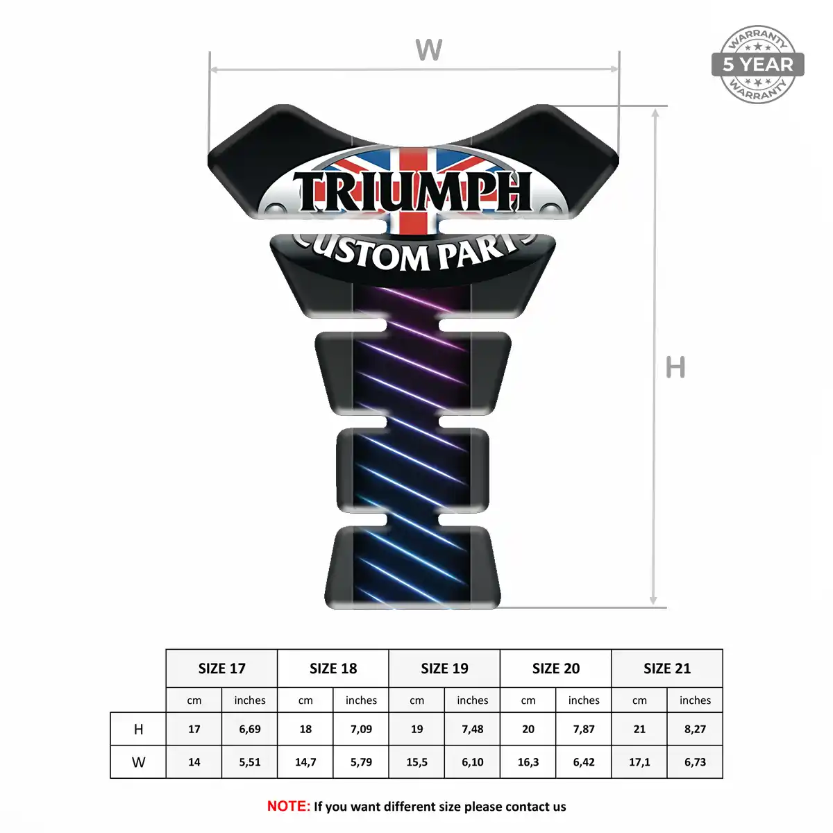 Triumph Tank Fuse Protector Motorcycle Elite Edition