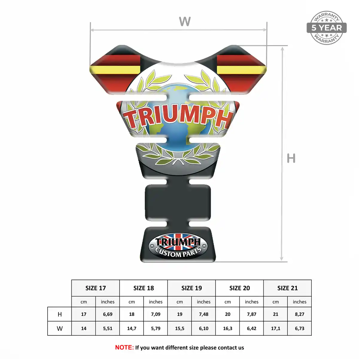 Triumph Tank Fuse Protector Motorcycle Refined Design