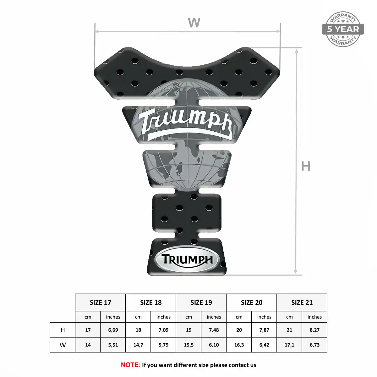Triumph Tank Fuse Protector Sleek Style