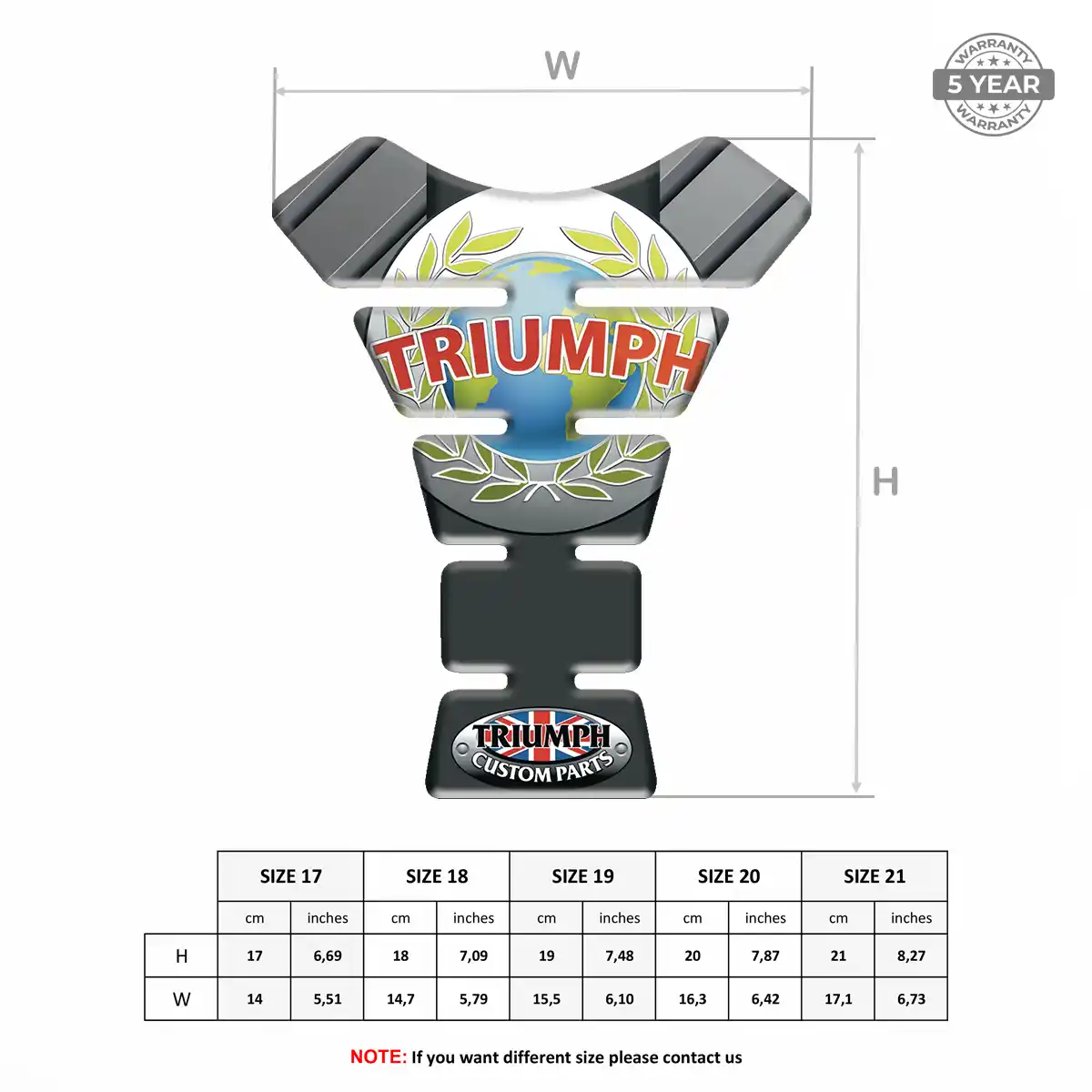Triumph Tank Grip Pad Exclusive Series