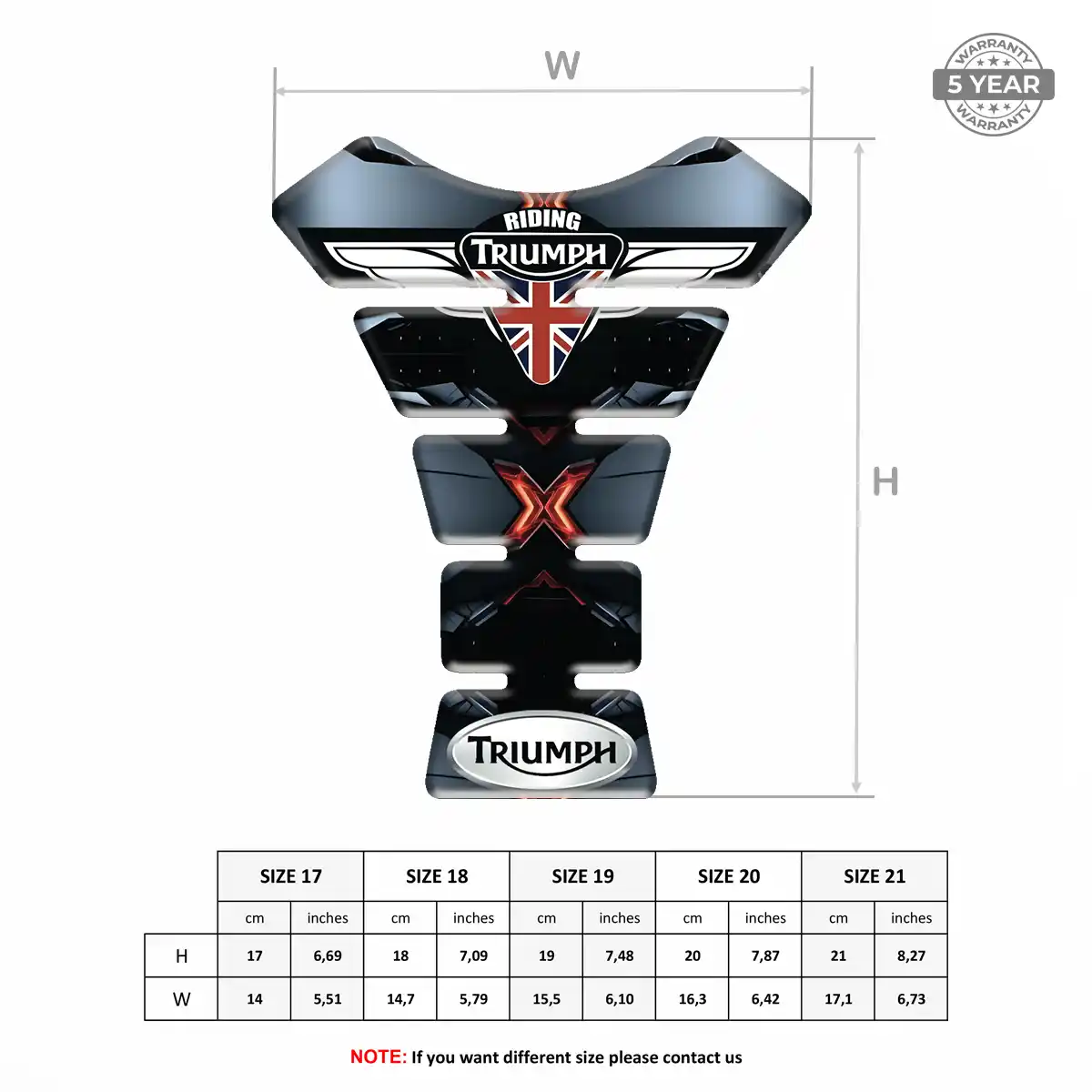 Triumph Tank Guard Fuse Elite Finish