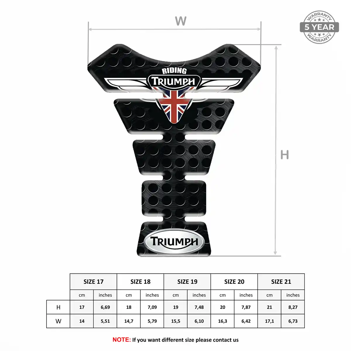 Triumph Tank Guard Fuse Motorbike Deluxe Edition