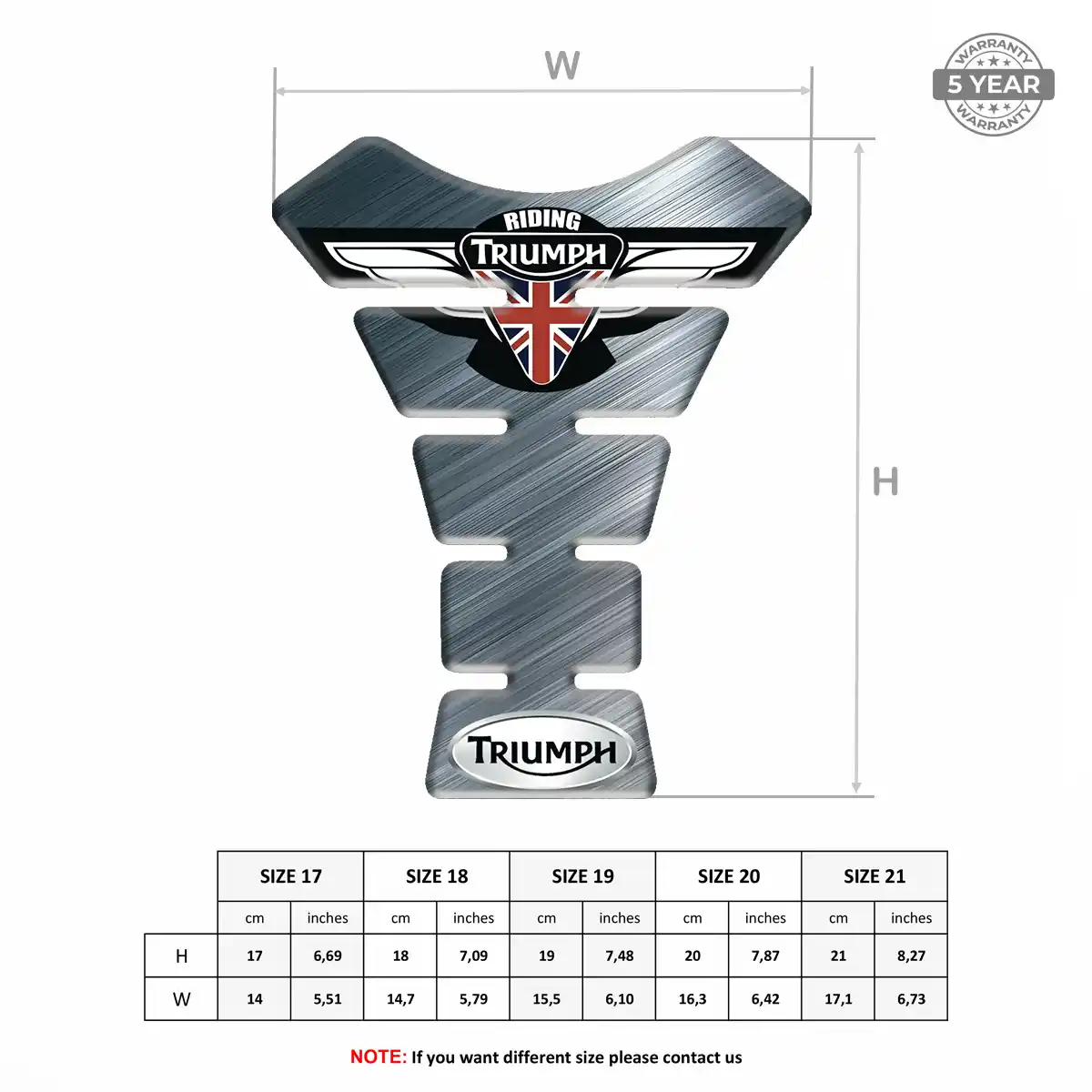 Triumph Tank Guard Fuse Motorbike Exclusive Series