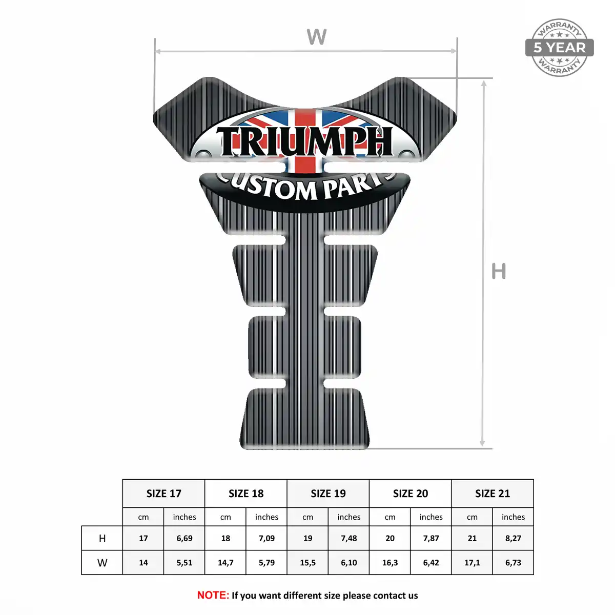 Triumph Tank Guard Fuse Motorbike Refined Design