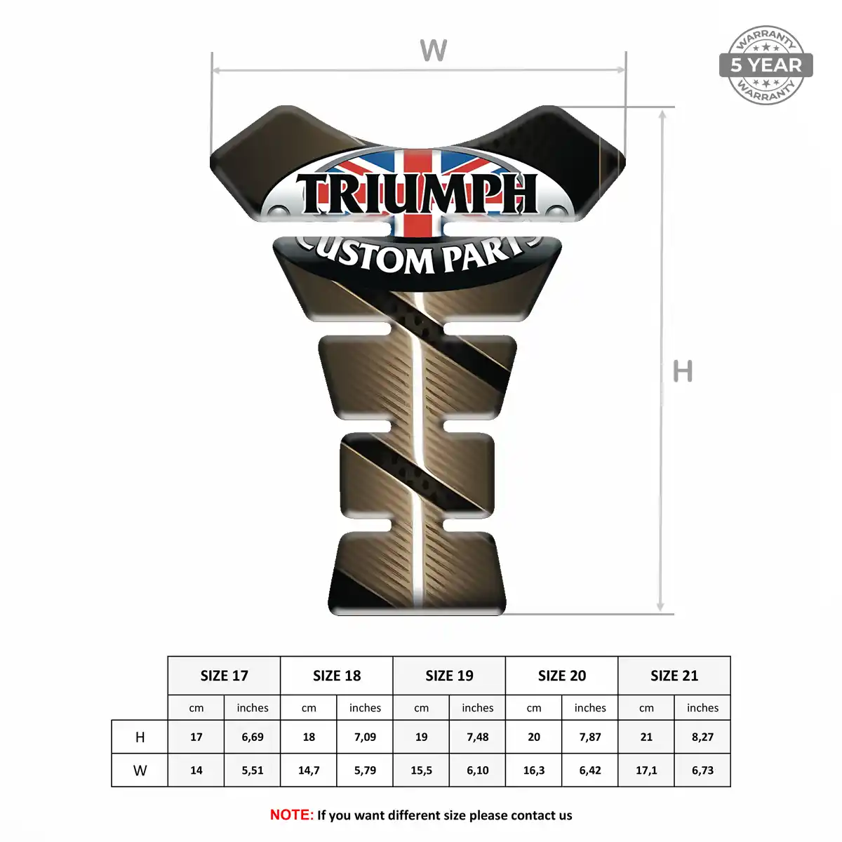 Triumph Tank Guard Fuse Motorcycle Deluxe Edition
