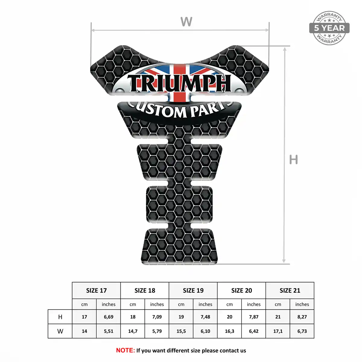 Triumph Tank Guard Fuse Motorcycle Exclusive Series