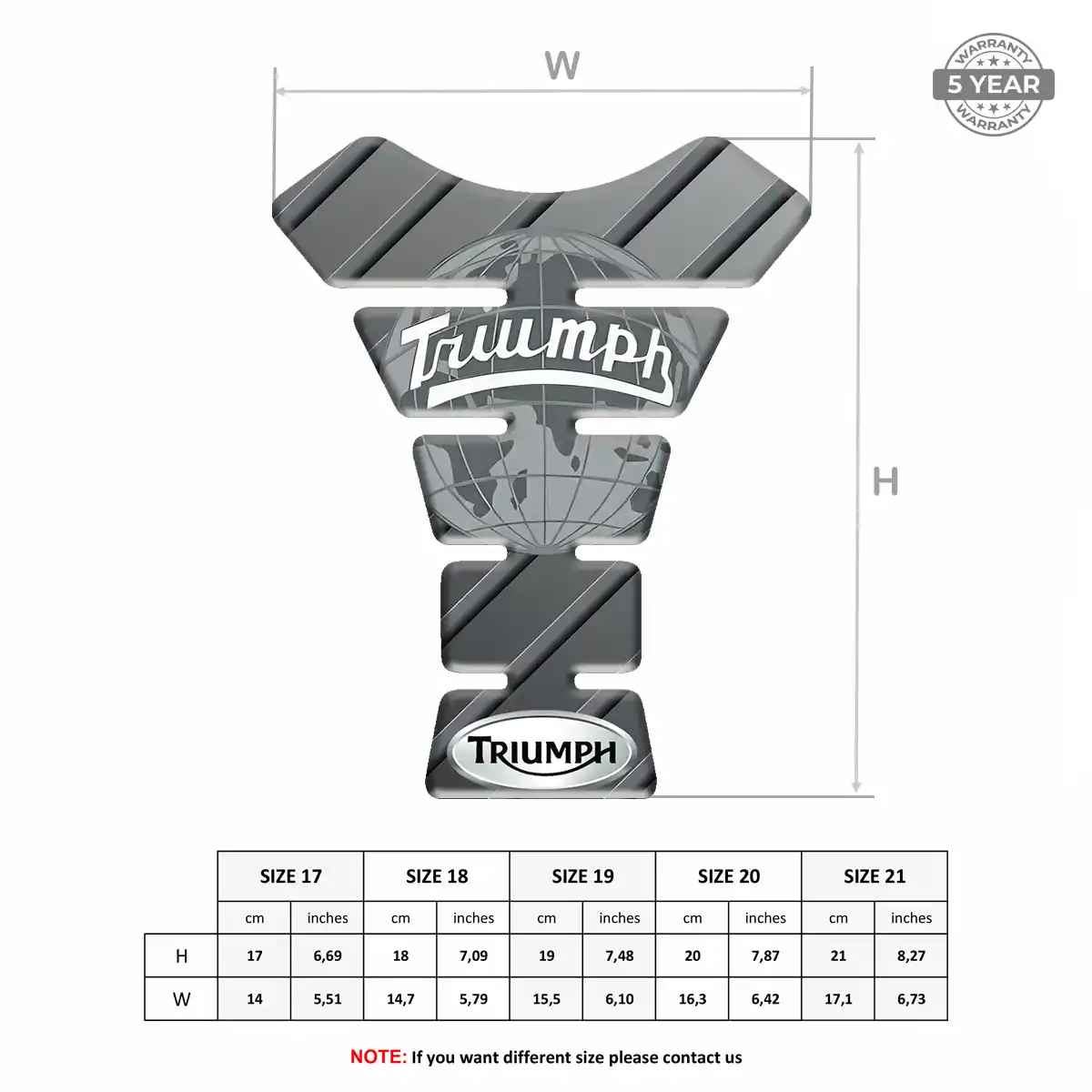 Triumph Tank Guard Fuse Motorcycle Refined Design
