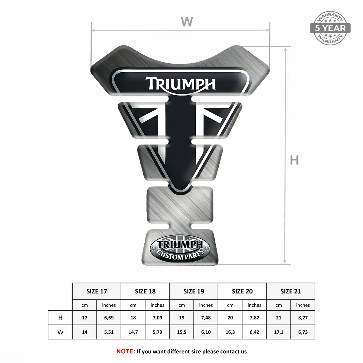 Triumph Tank Guard Fuse Motorcycle Signature Grade