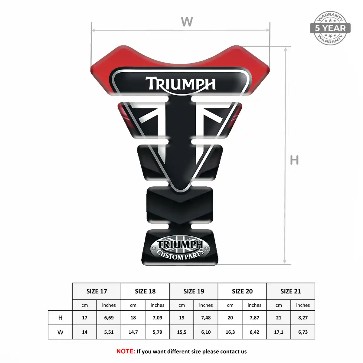 Triumph Tank Guard Fuse Motorcycle Superior Craft