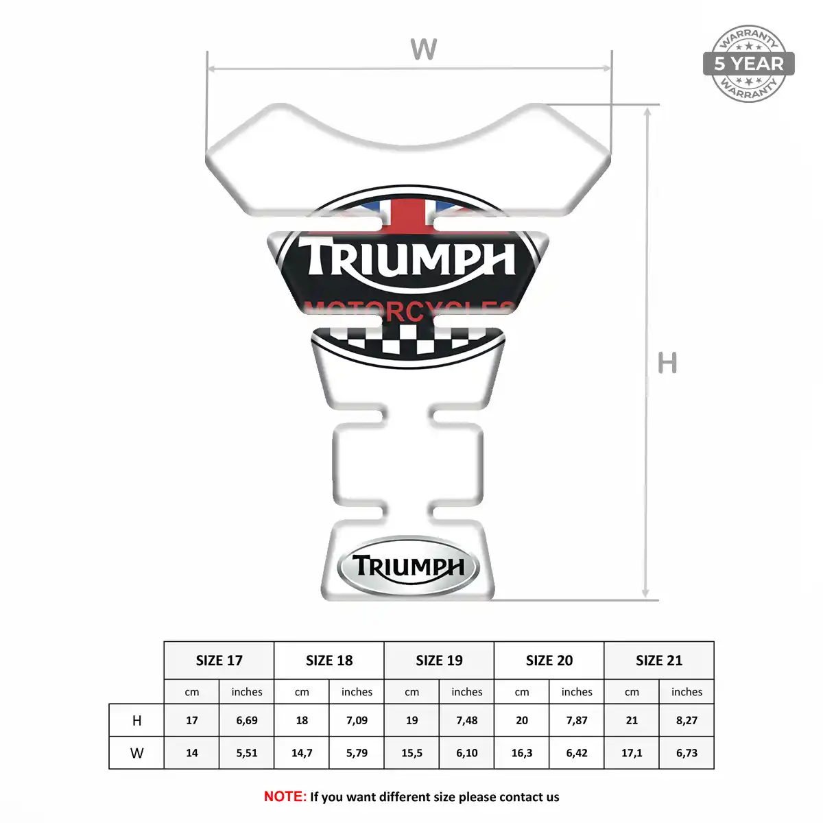 Triumph Tank Guard Motorbike Exclusive Series