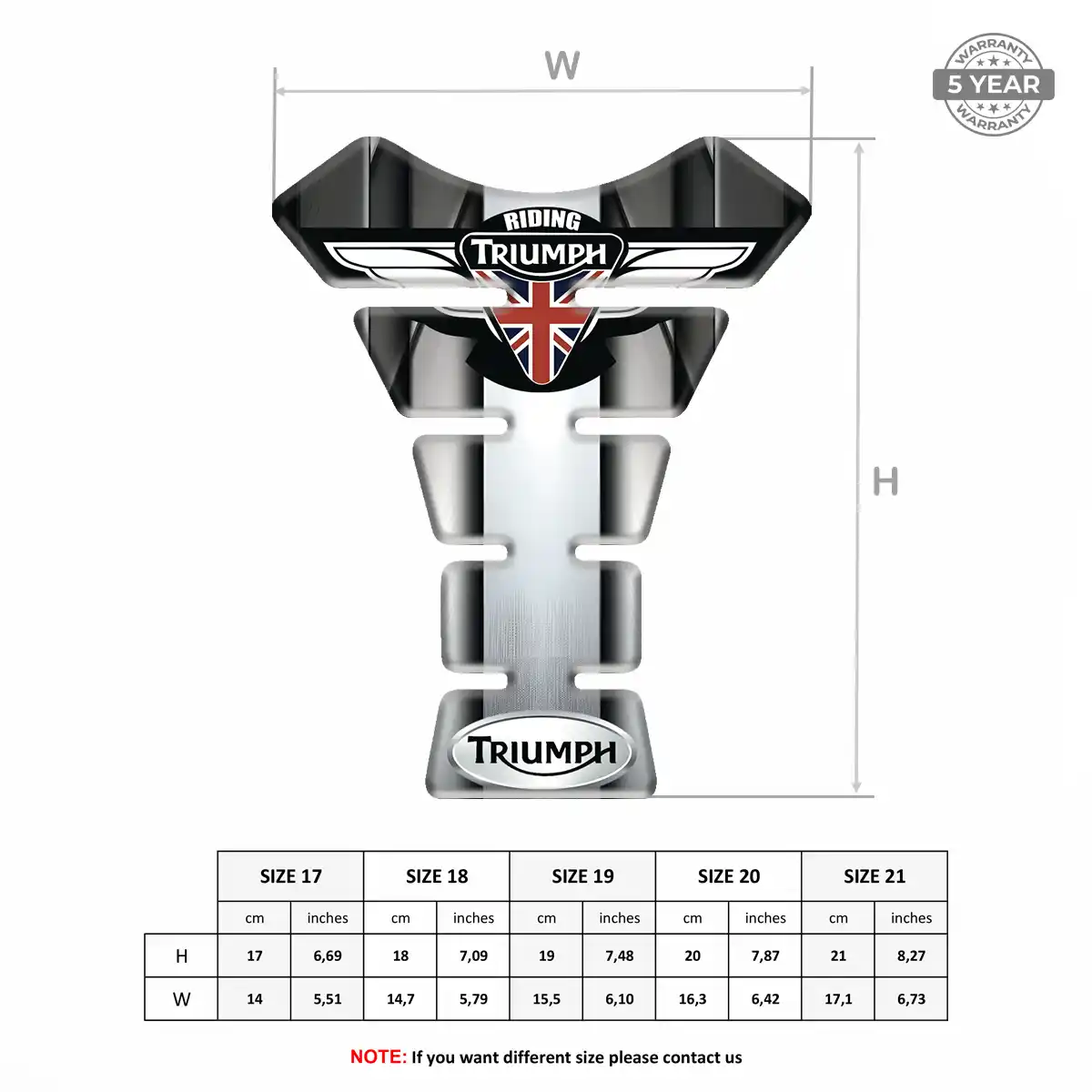 Triumph Tank Guard Motorbike Prestige Line