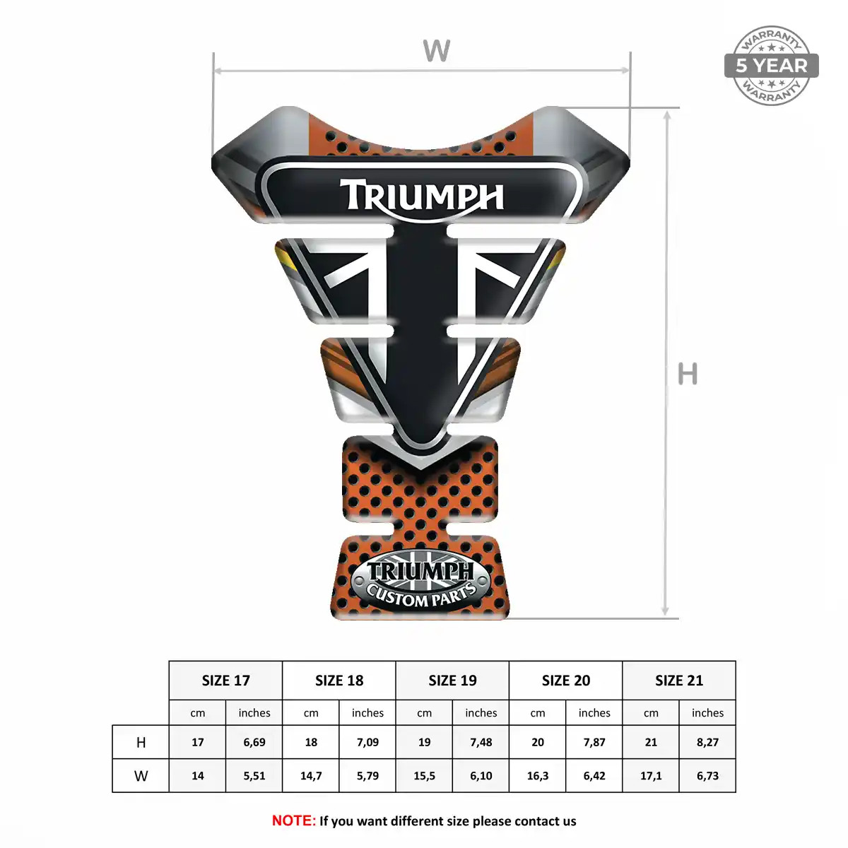 Triumph Tank Guard Motorbike Refined Design