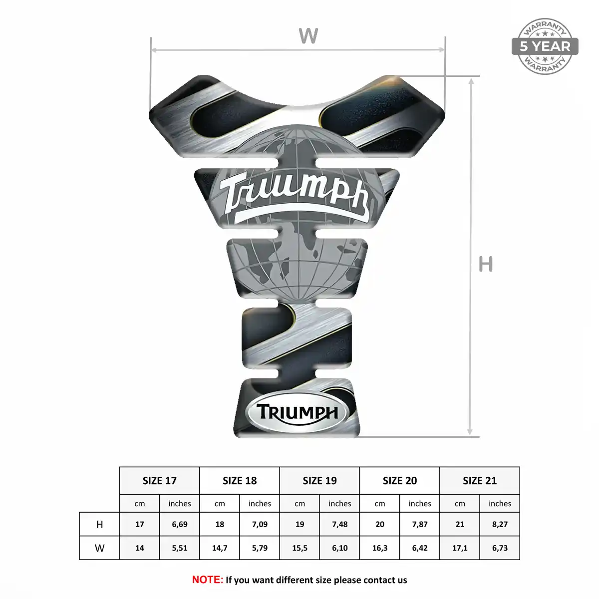 Triumph Tank Guard Motorcycle Deluxe Edition