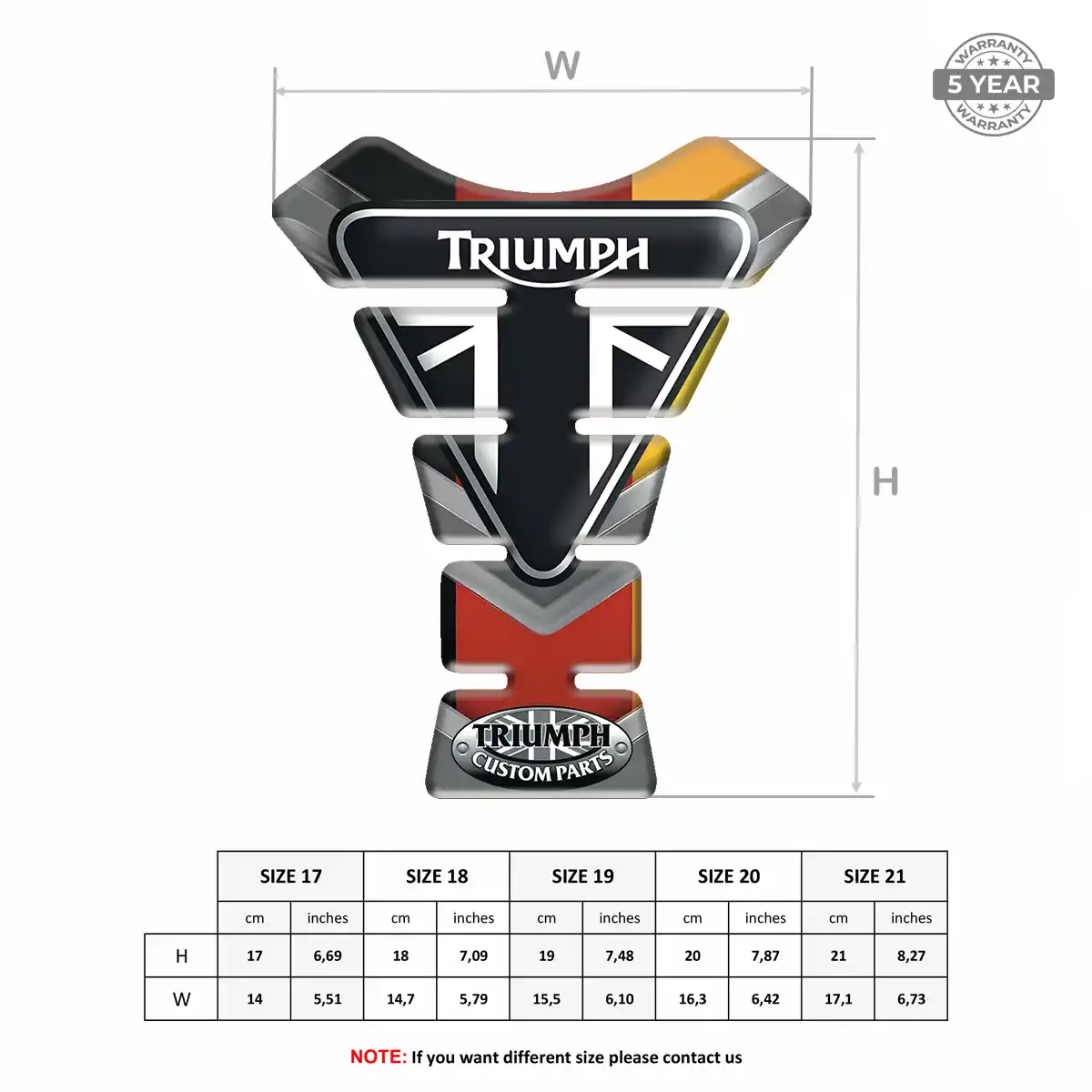 Triumph Tank Guard Motorcycle Prestige Line