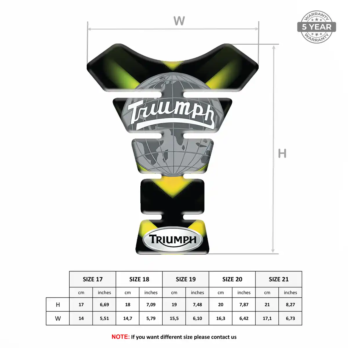 Triumph Tank Guard Motorcycle Prime Quality