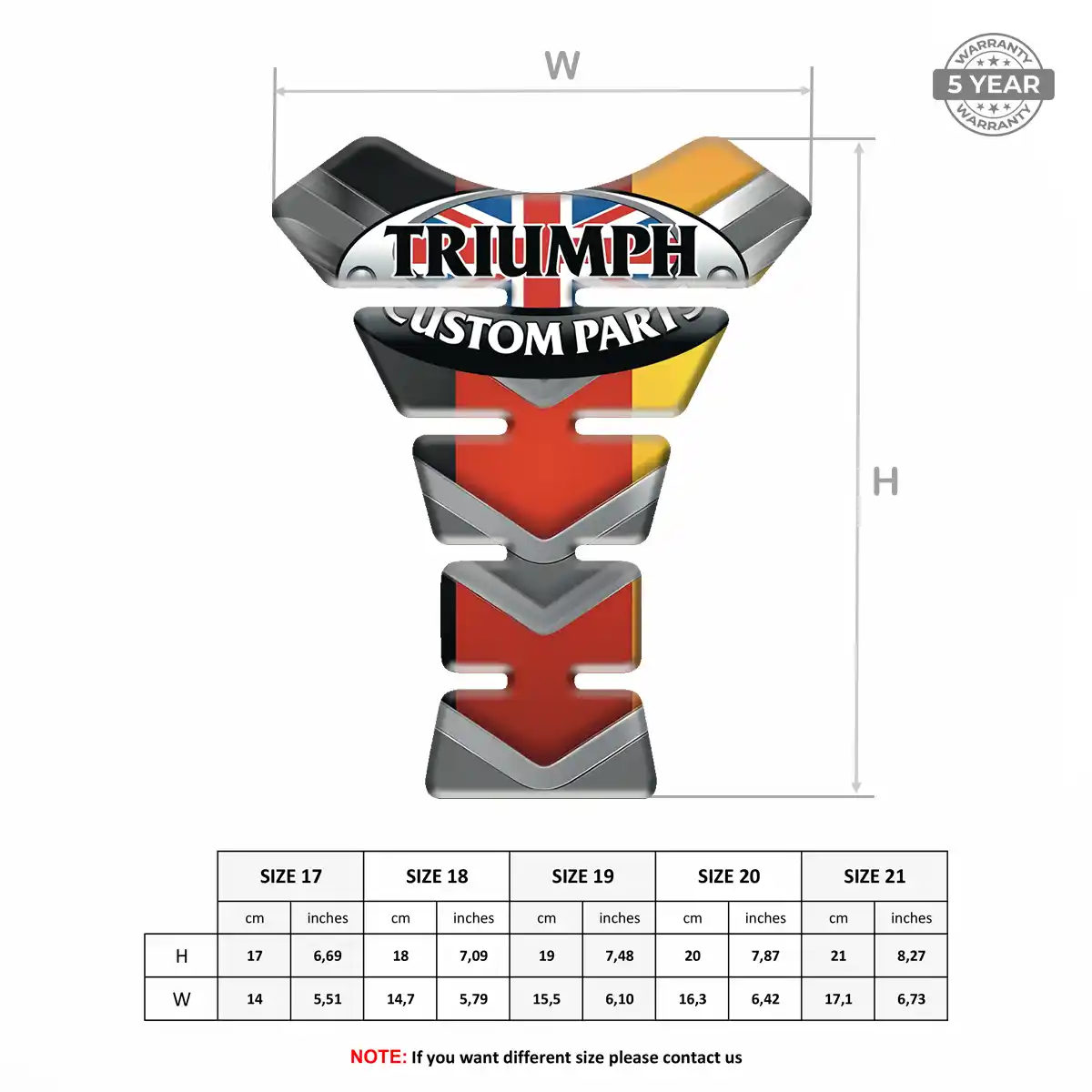 Triumph Tank Guard Motorcycle Refined Design
