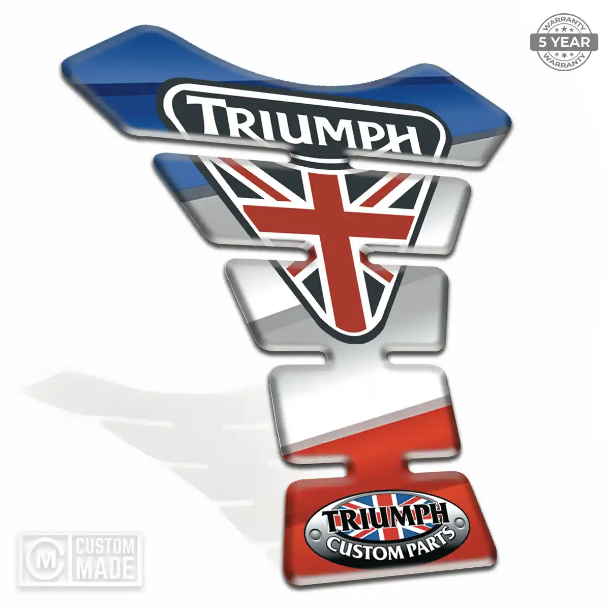 Triumph Tank Guard Pad Motorbike Elite Finish