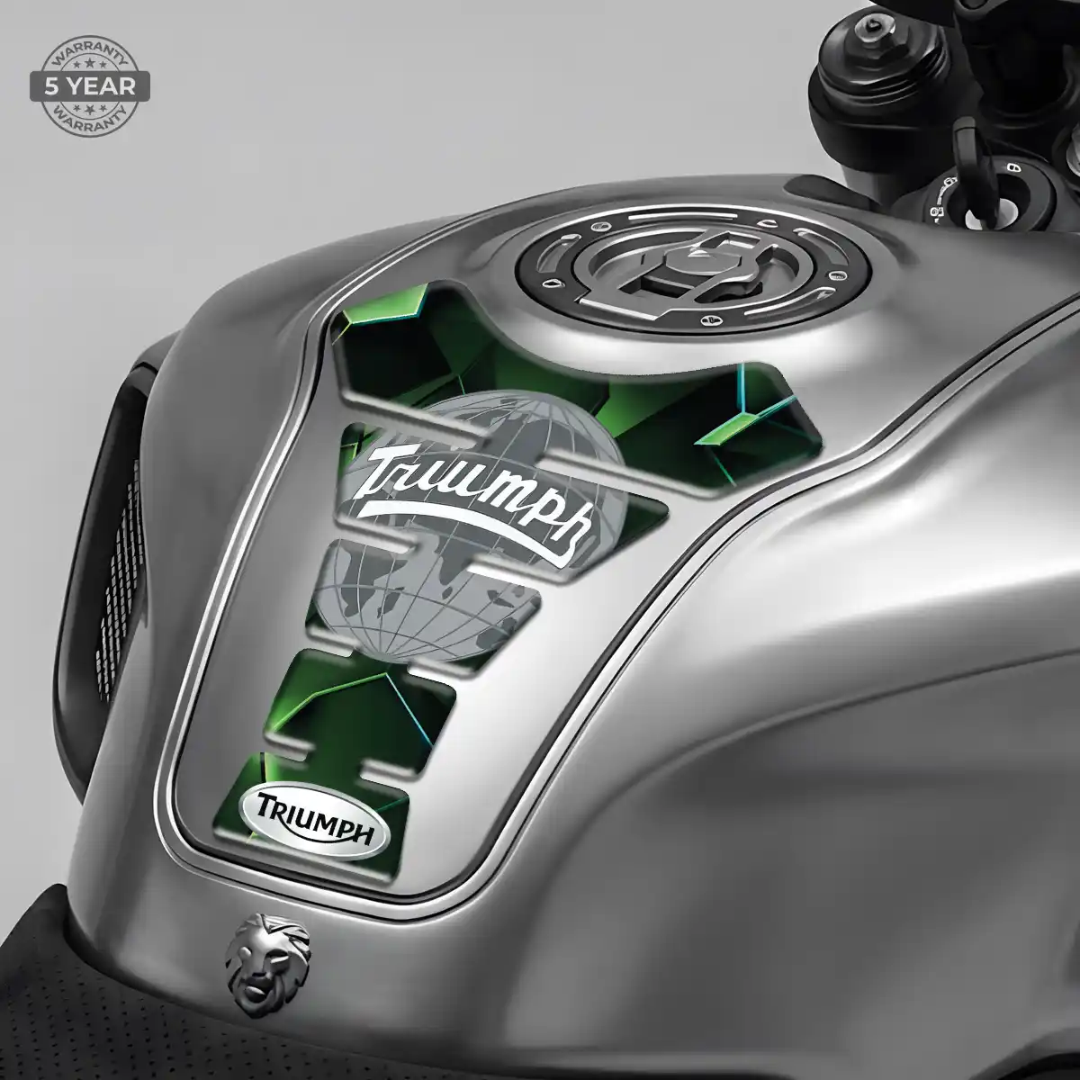 Triumph Tank Guard Pad Motorcycle Elite Finish