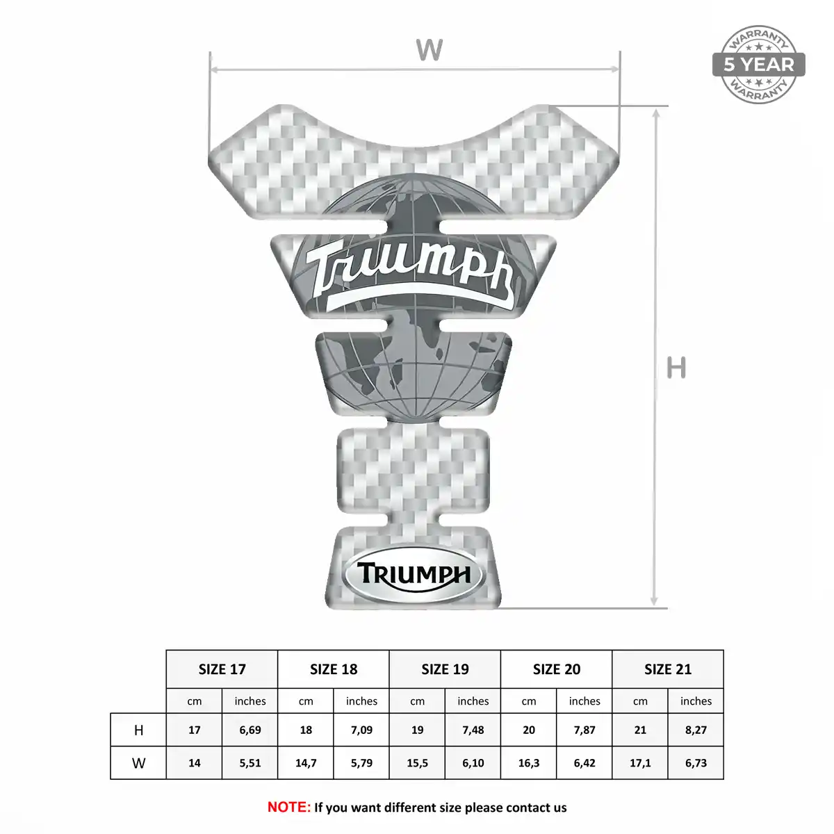 Triumph Tank Guard Pad Motorcycle Exclusive Series