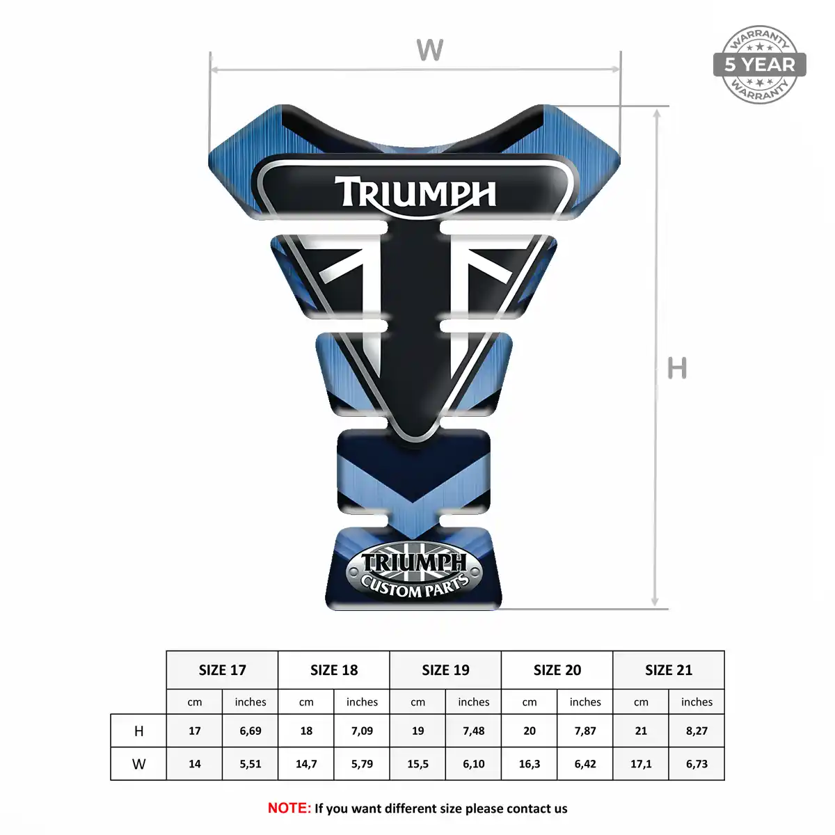 Triumph Tank Guard Pad Motorcycle Refined Design