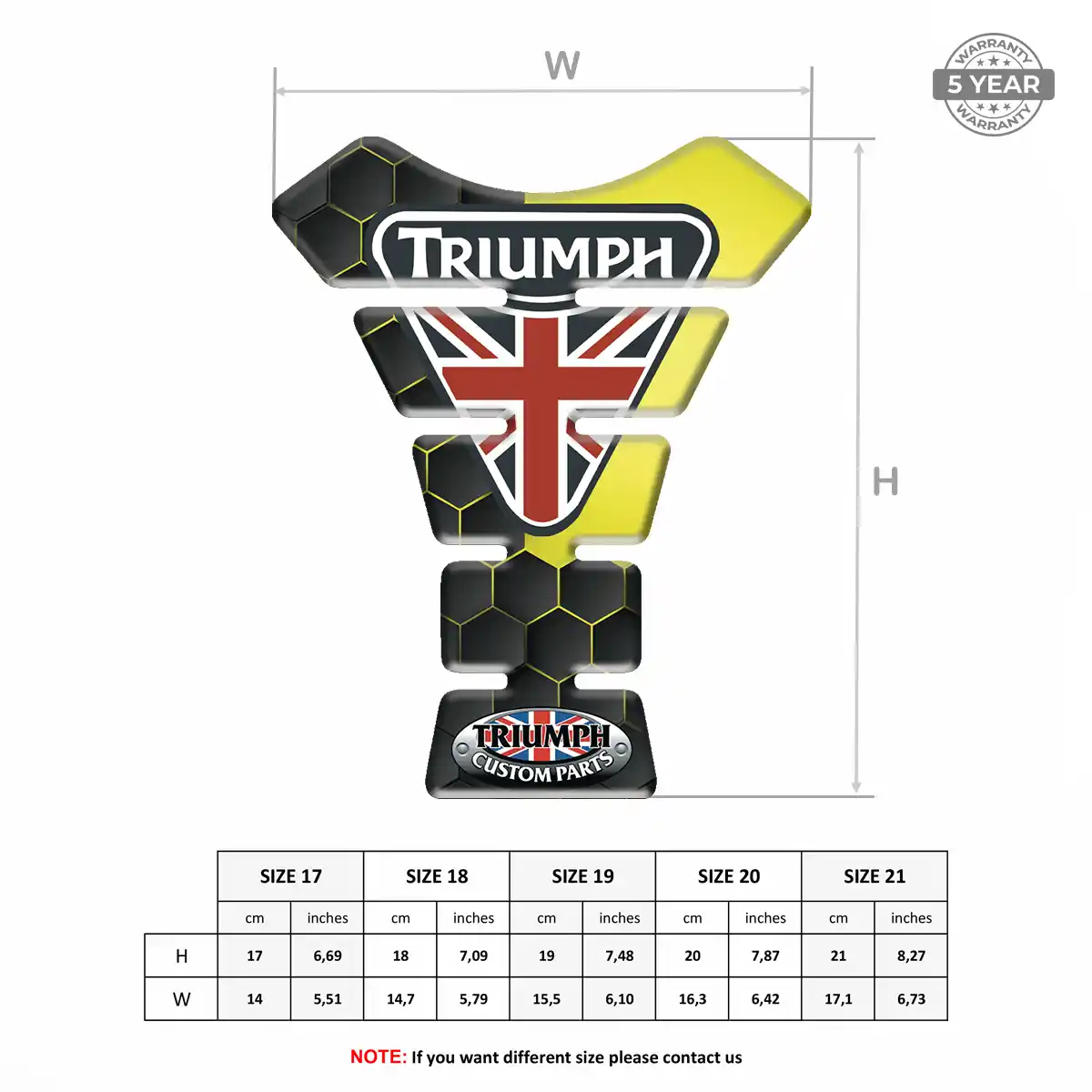 Triumph Tank Guard Pad Prestige Line