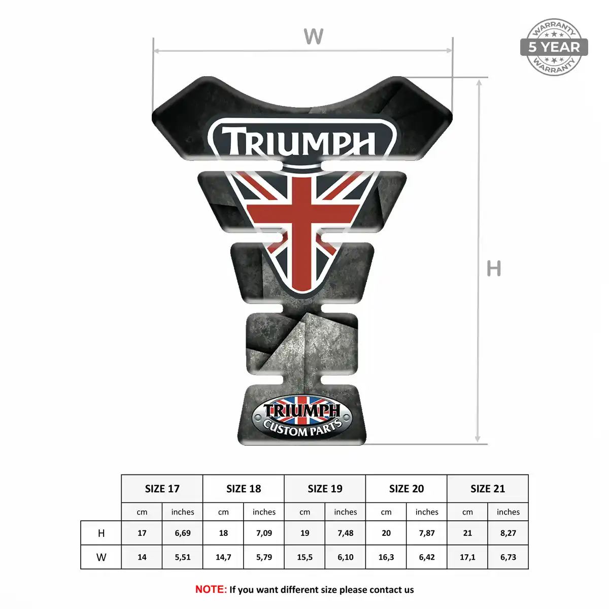 Triumph Tank Guard Pad Signature Grade