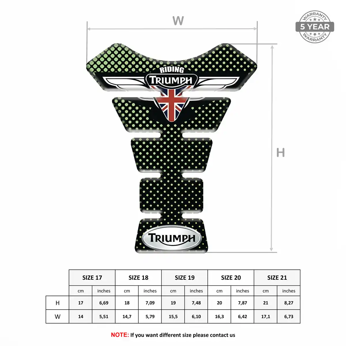 Triumph Tank Guard Pad Superior Craft