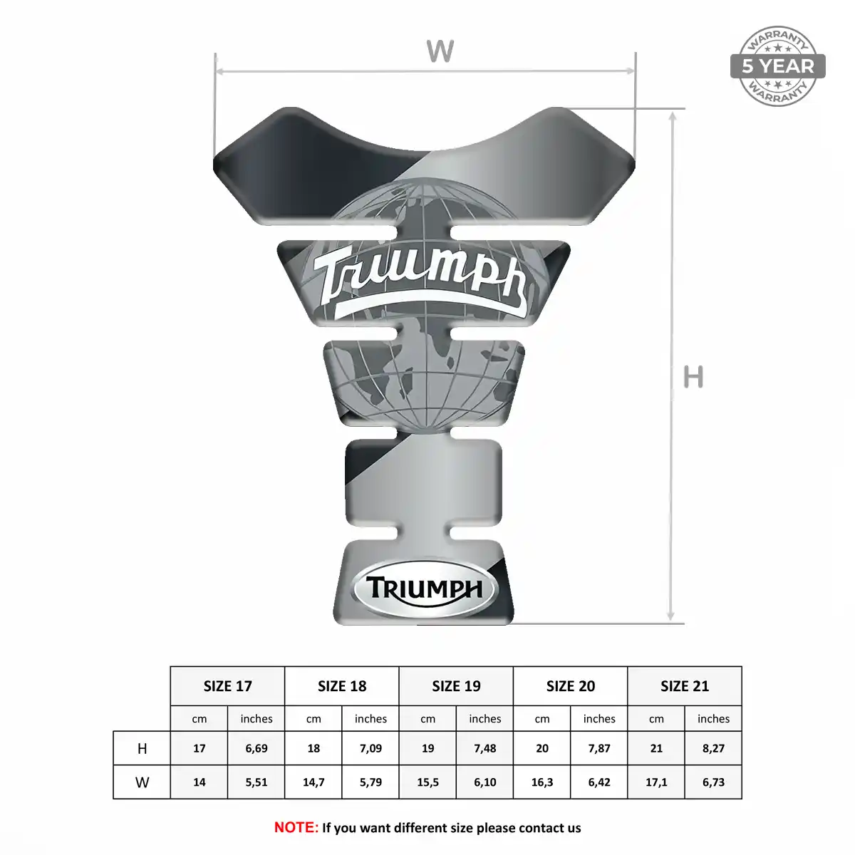 Triumph Tank Guard Pads Exclusive Series