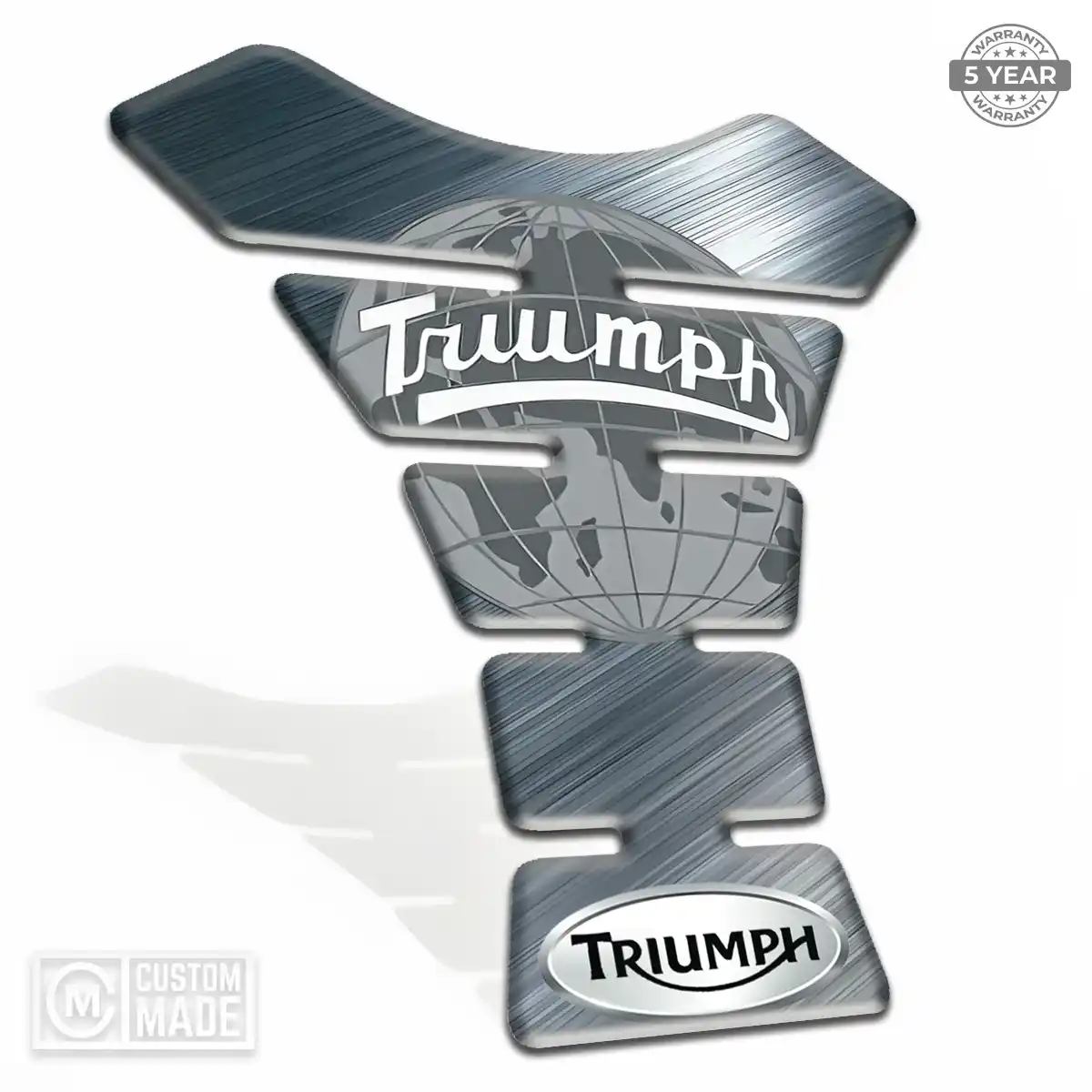 Triumph Tank Guard Pads Motorbike Elite Finish