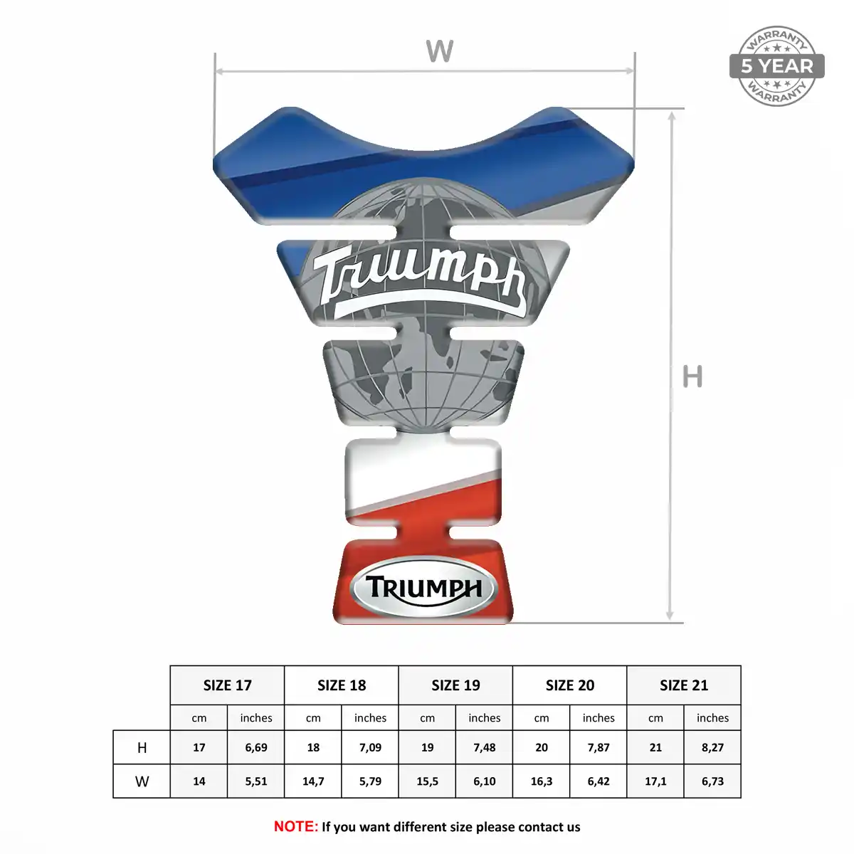 Triumph Tank Guard Pads Motorbike Exclusive Series