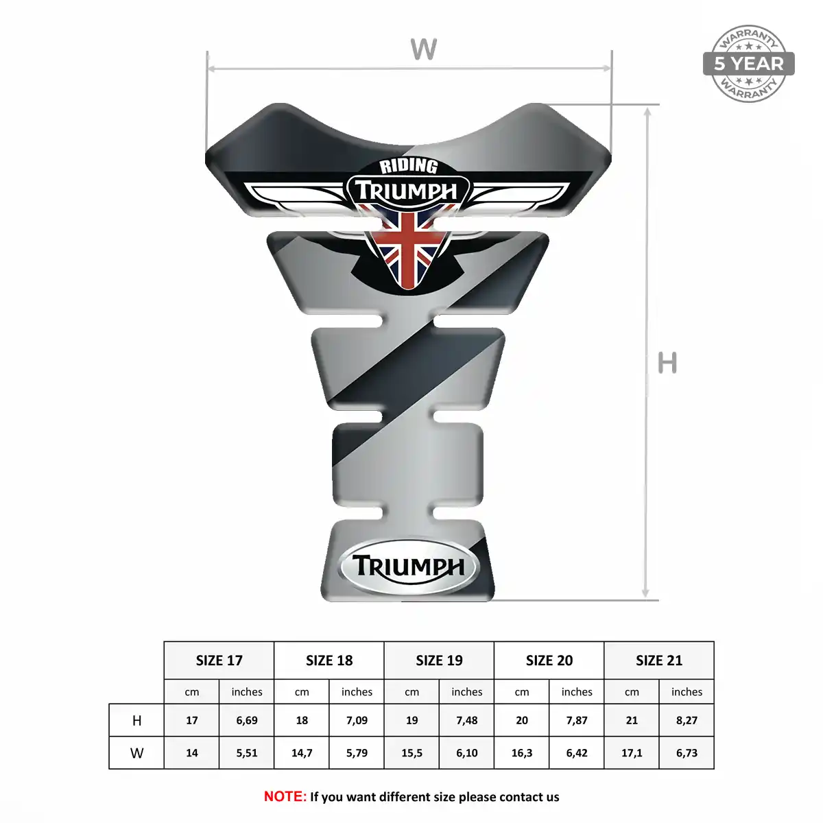 Triumph Tank Guard Pads Motorcycle Elite Edition