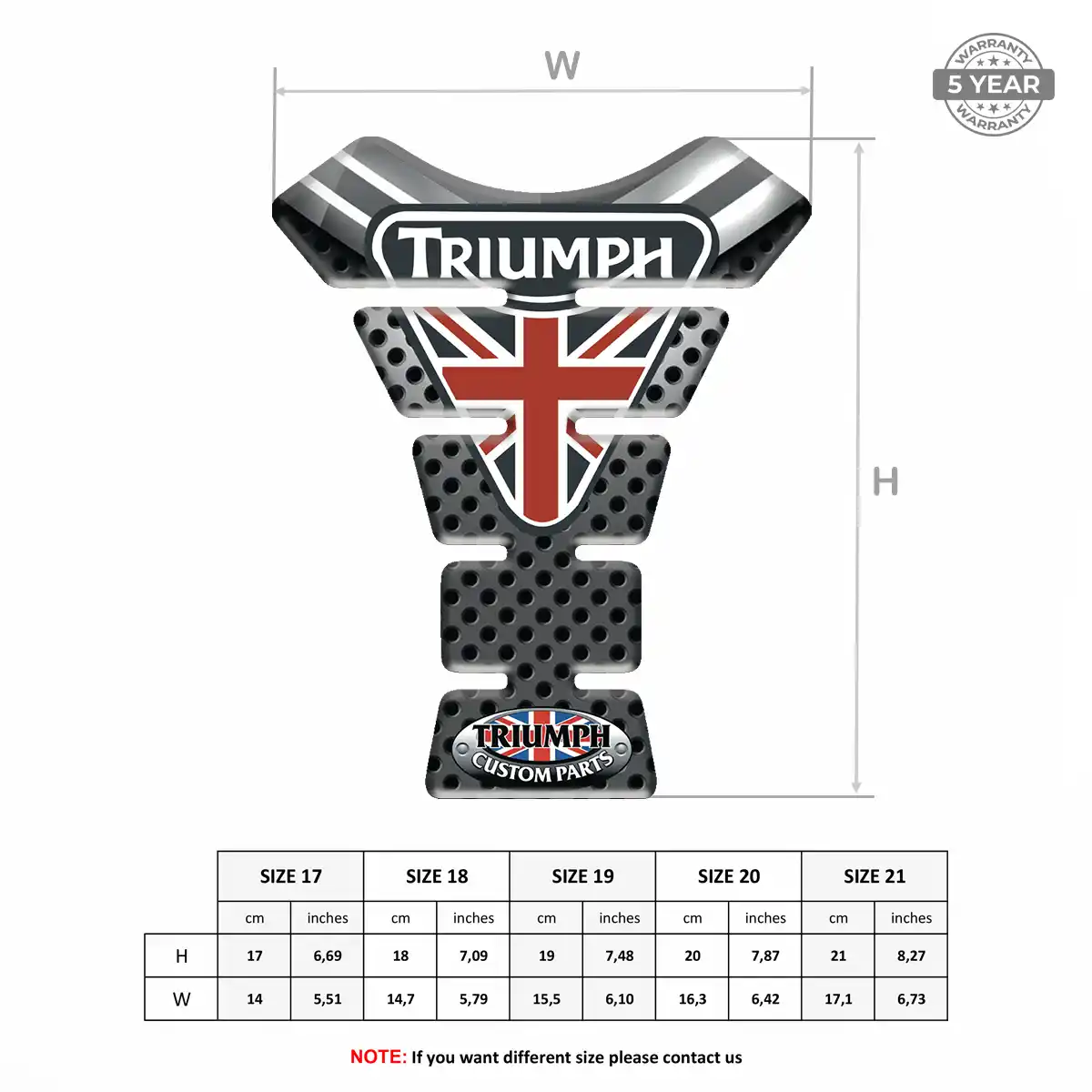 Triumph Tank Guard Pads Motorcycle Exclusive Series