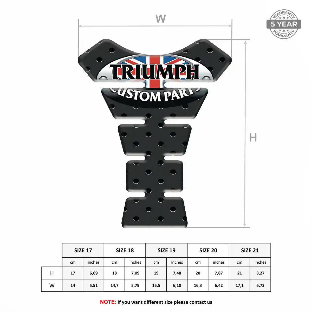 Triumph Tank Guard Pads Signature Grade
