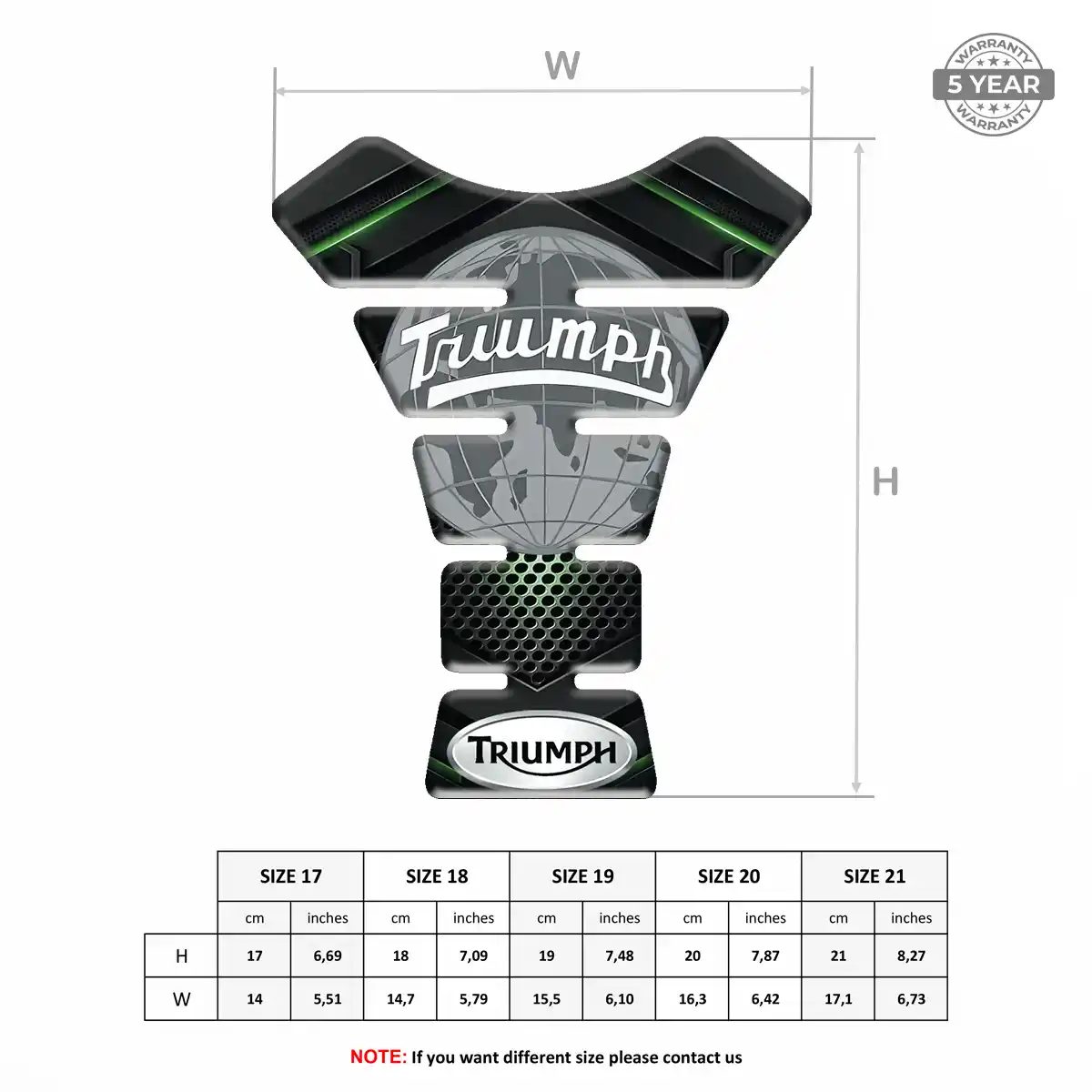 Triumph Tank Guard Protector Motorbike Deluxe Edition