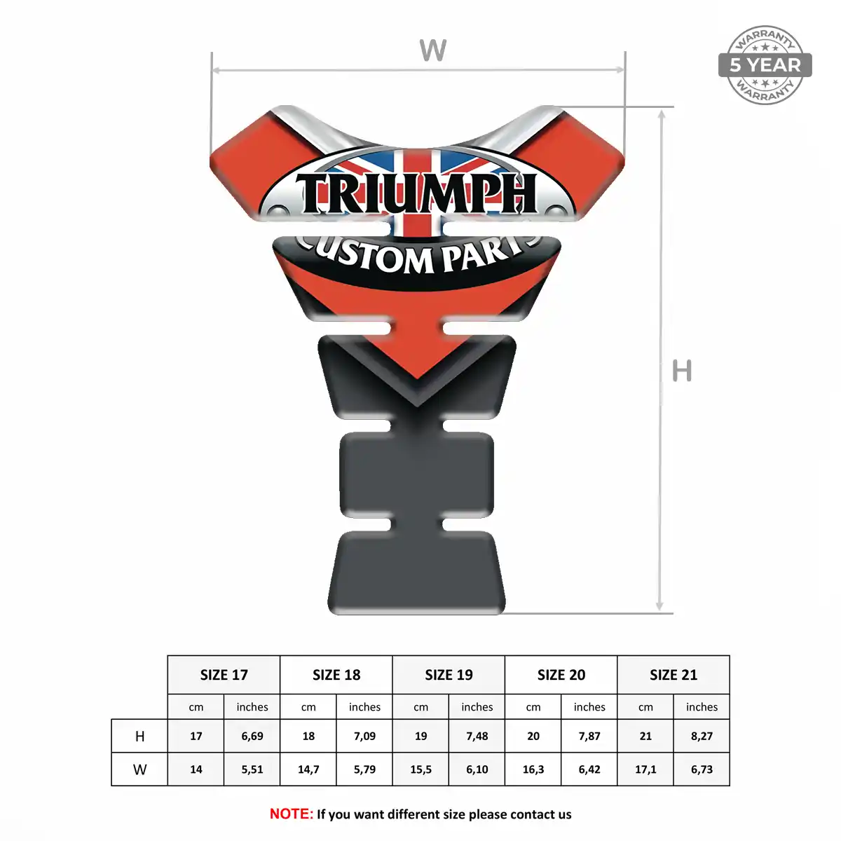 Triumph Tank Guard Protector Motorbike Exclusive Series
