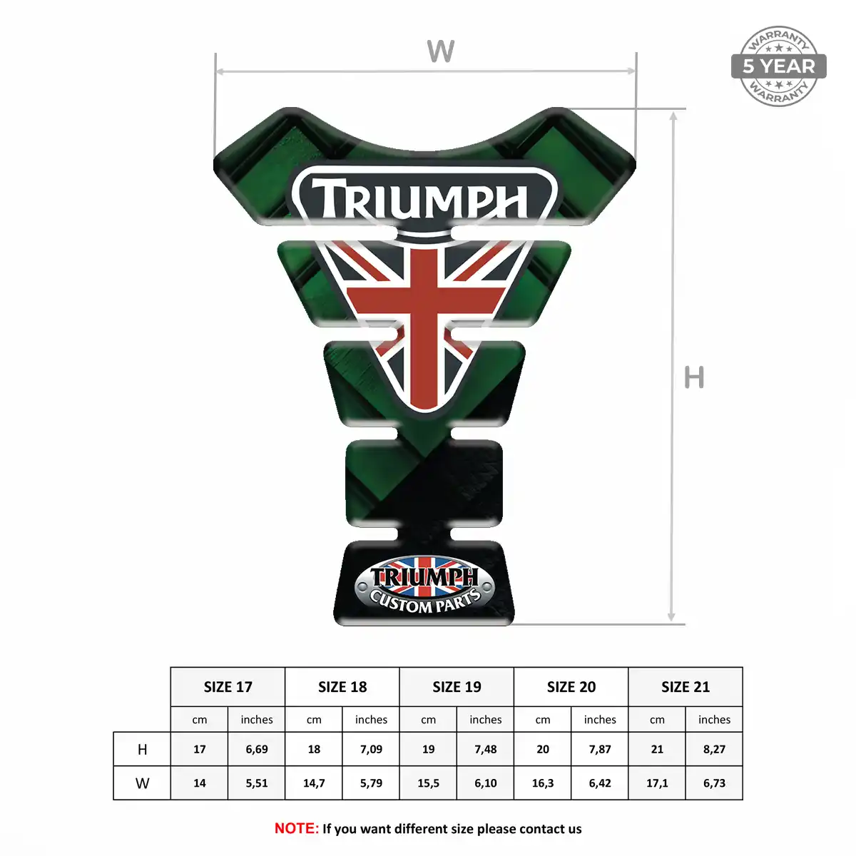 Triumph Tank Guard Protector Motorcycle Elite Edition