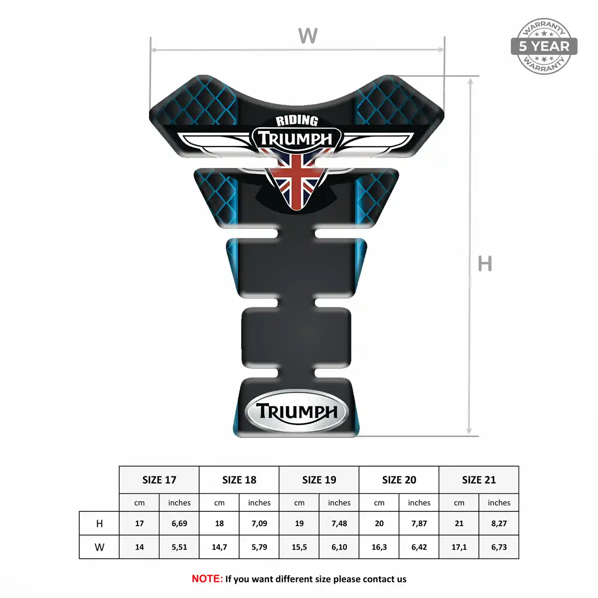 Triumph Tank Guard Protector Motorcycle Exclusive Series