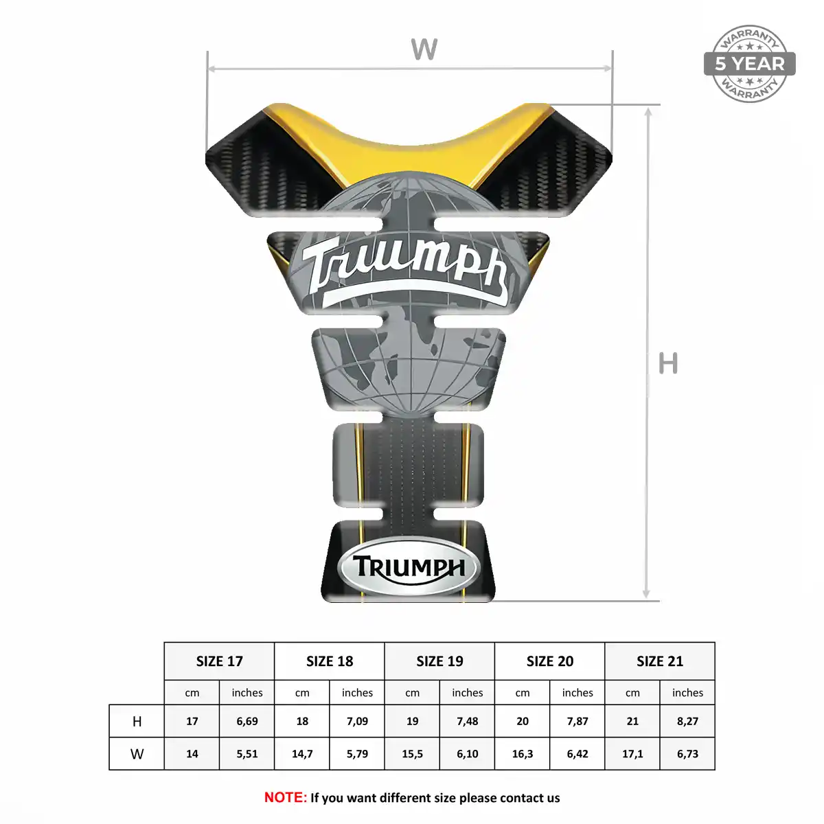 Triumph Tank Guard Protector Prime Quality