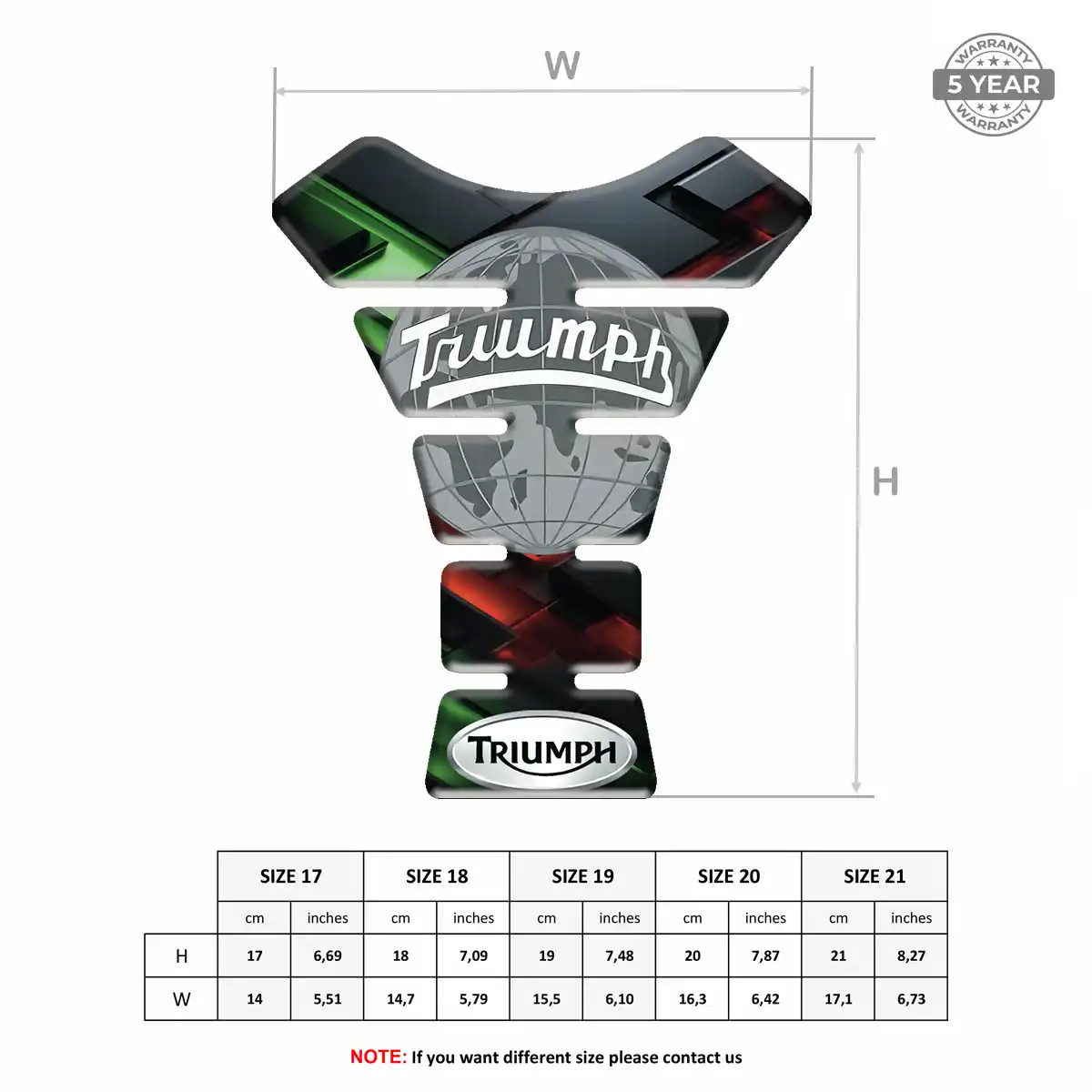 Triumph Tank Guard Protector Sleek Style