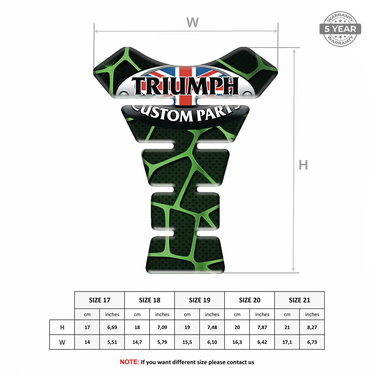 Triumph Tank Guards Elite Finish