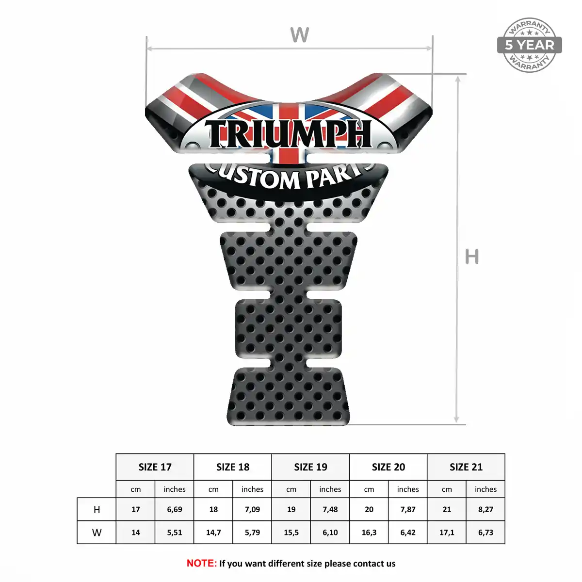 Triumph Tank Guards Motorbike Deluxe Edition