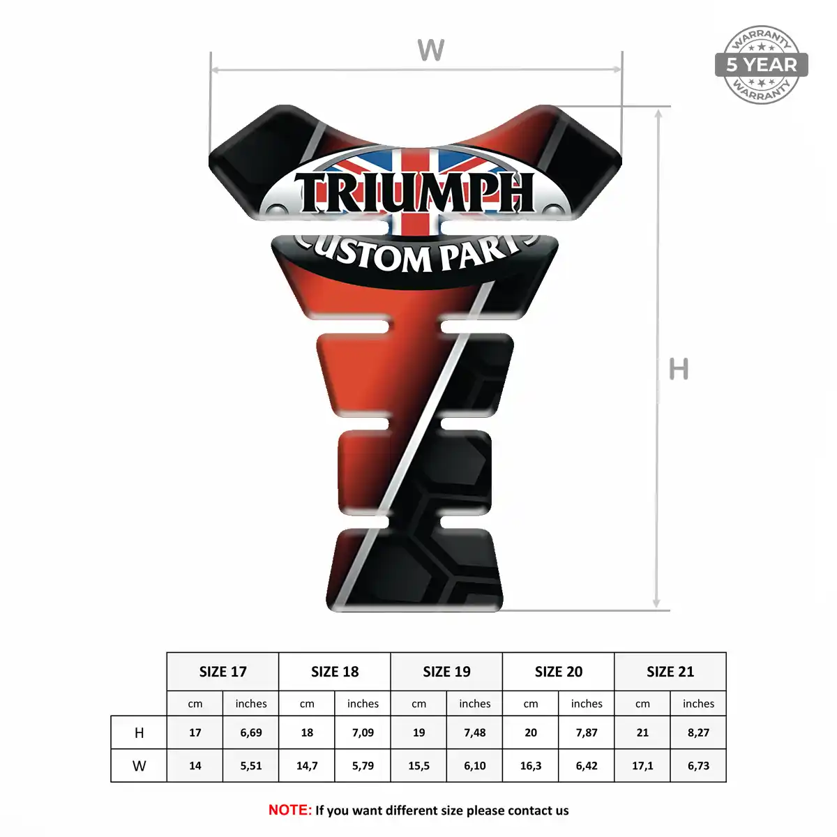 Triumph Tank Guards Motorbike Elite Finish