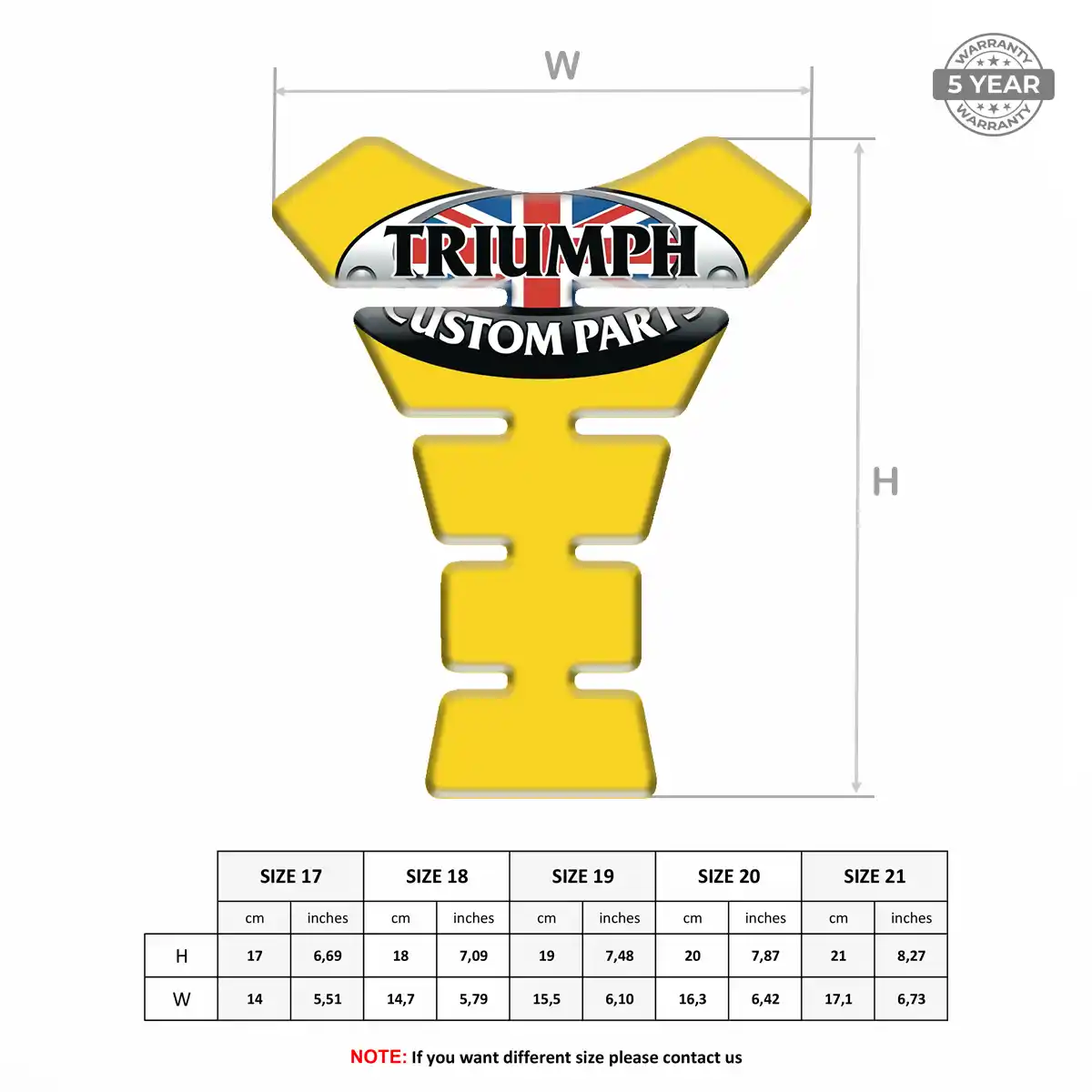 Triumph Tank Guards Motorbike Prime Quality