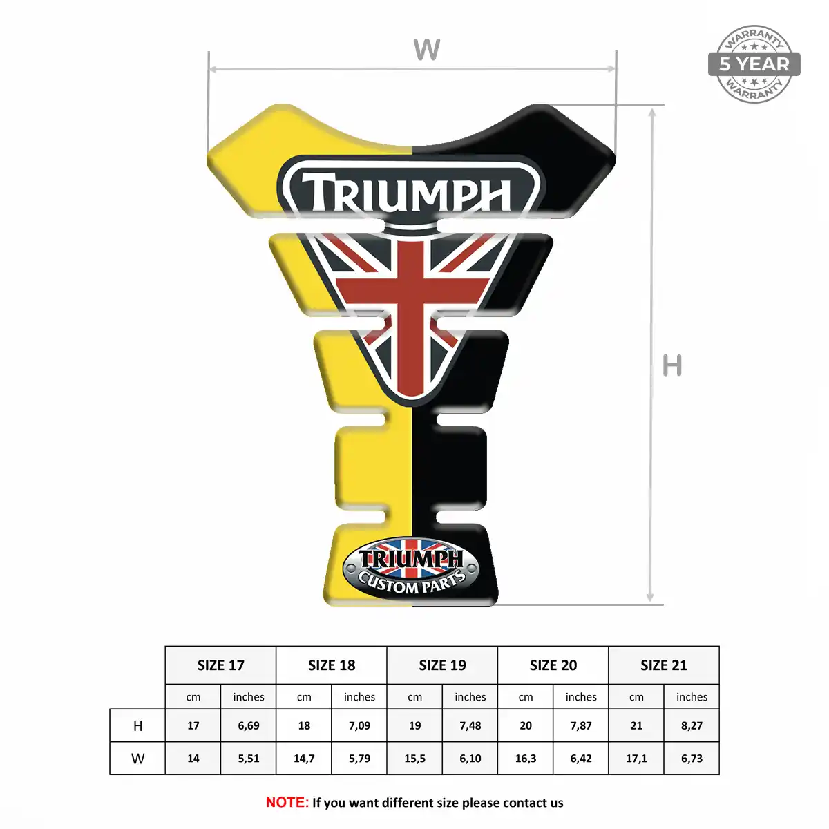Triumph Tank Guards Motorcycle Elite Finish
