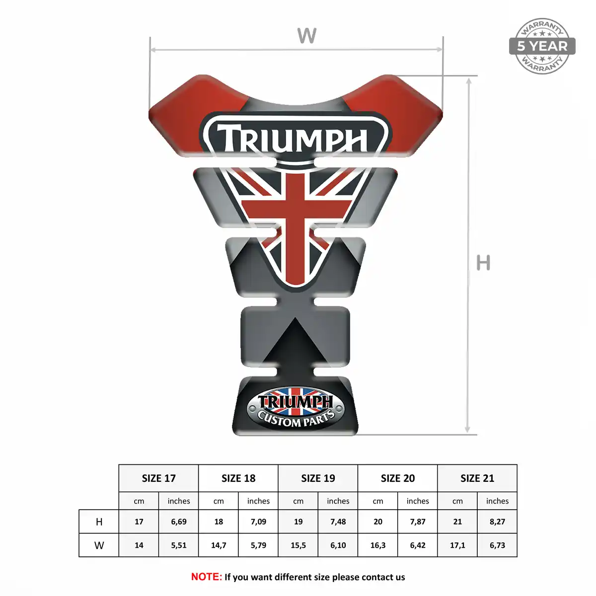 Triumph Tank Guards Motorcycle Prime Quality