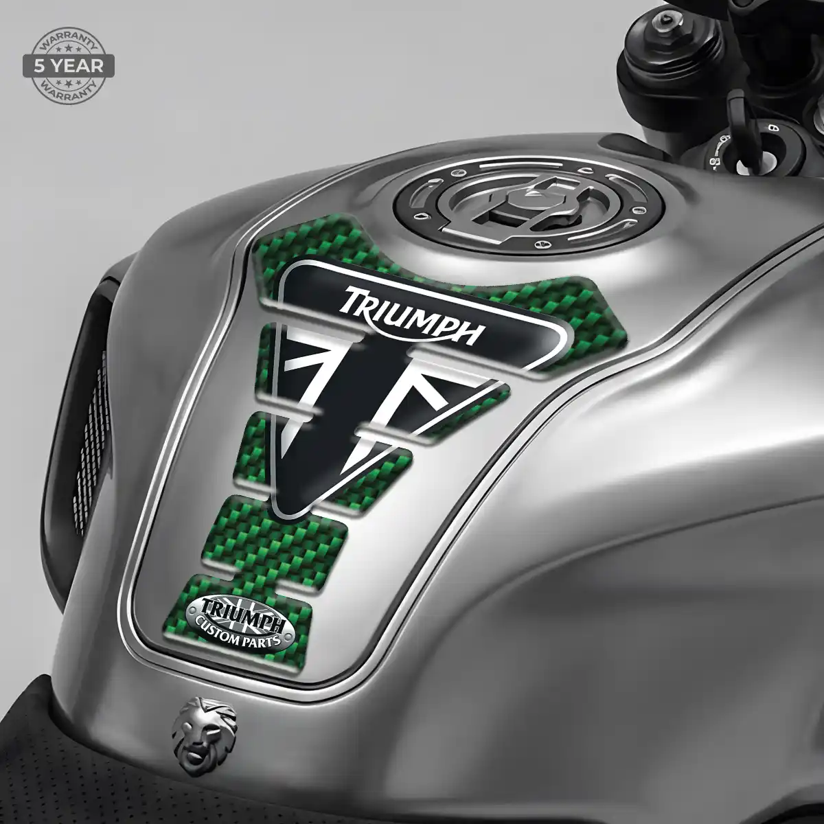 Triumph Tank Guards Refined Design