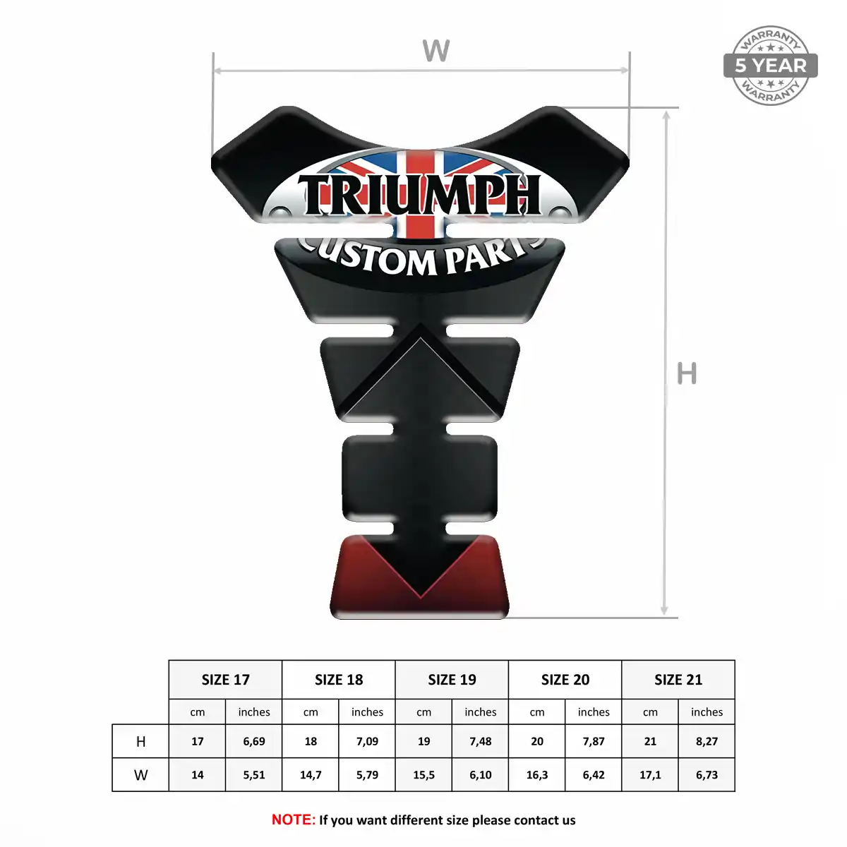 Triumph Tank Knee Pad Deluxe Edition