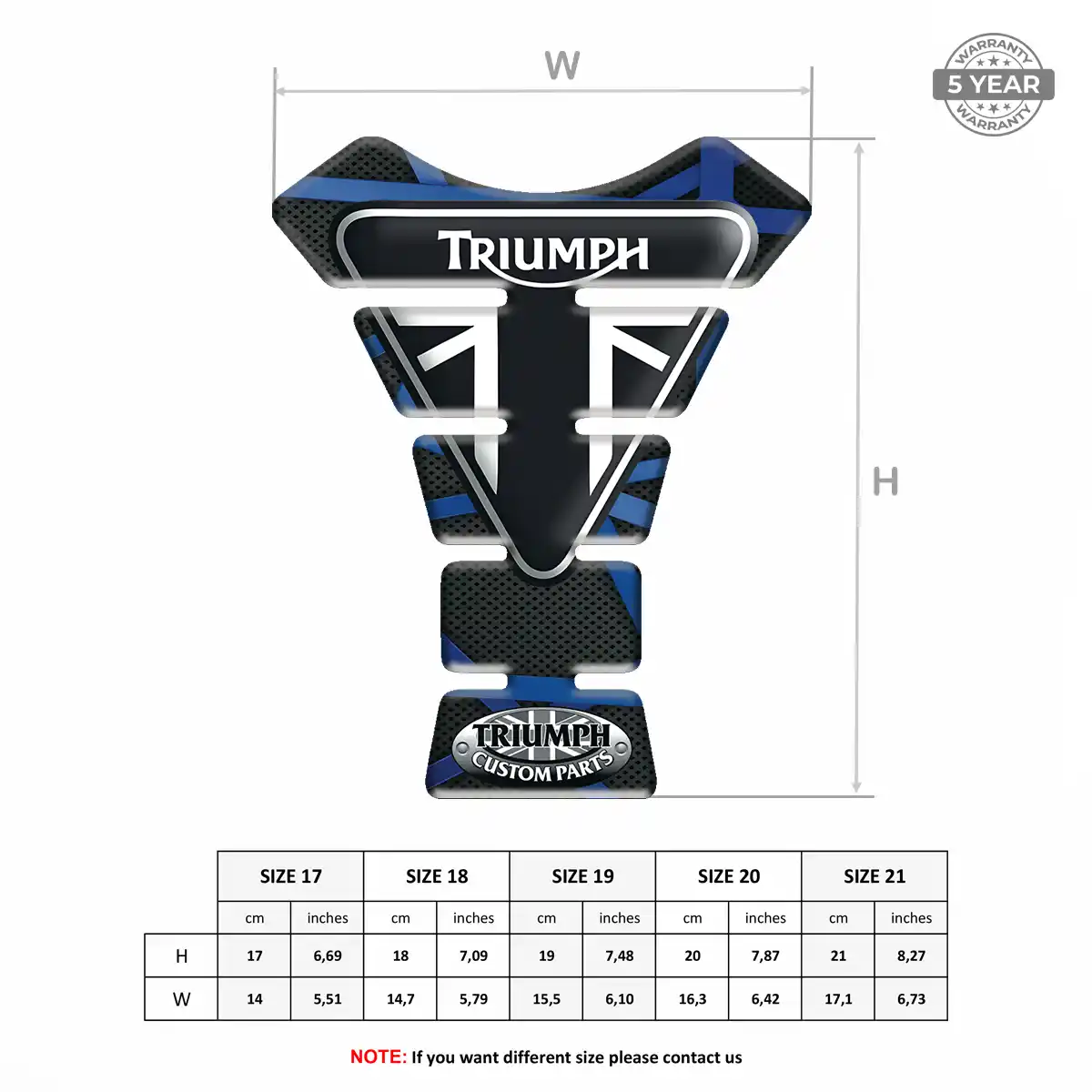 Triumph Tank Knee Pad Prime Quality