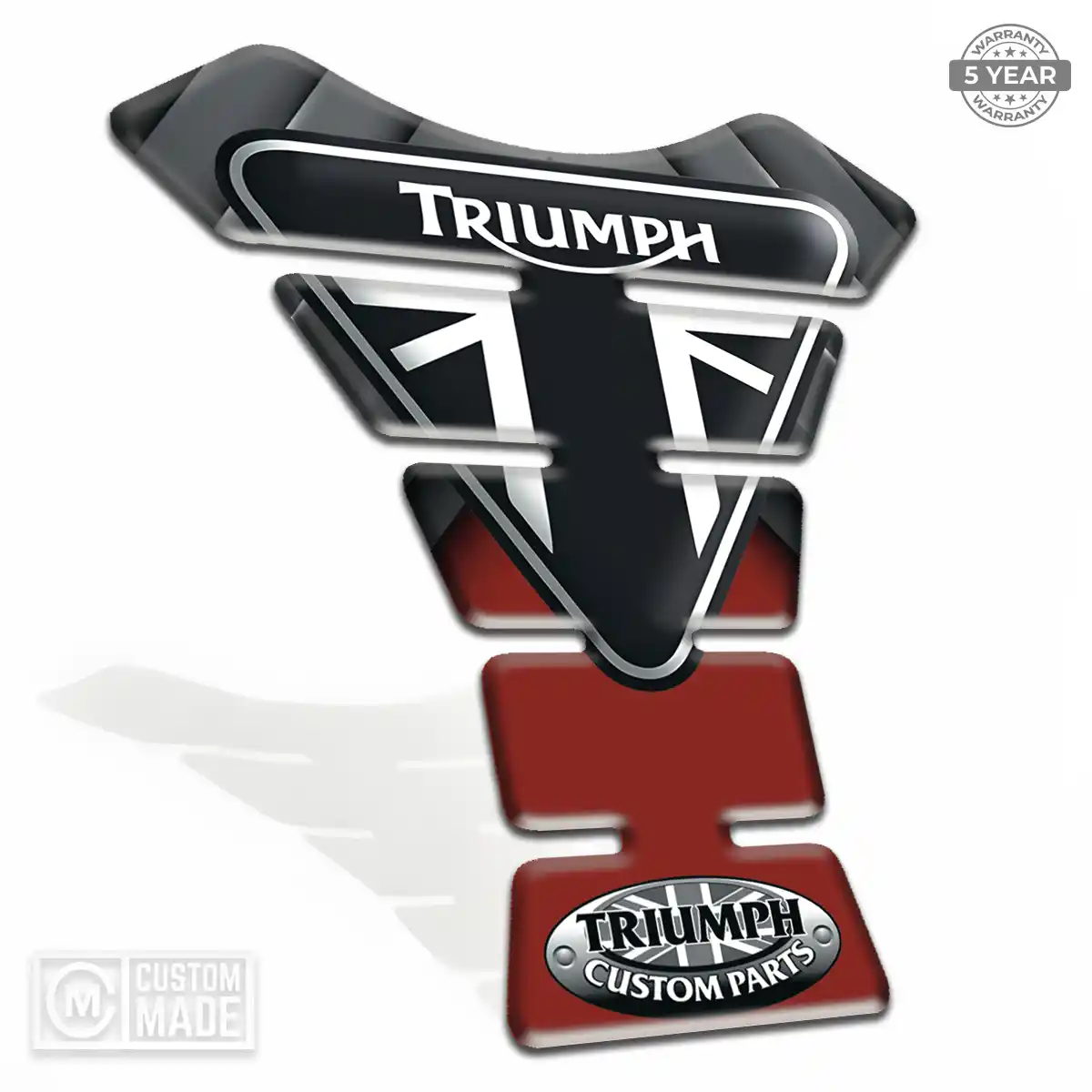 Triumph Tank Knee Pad Refined Design