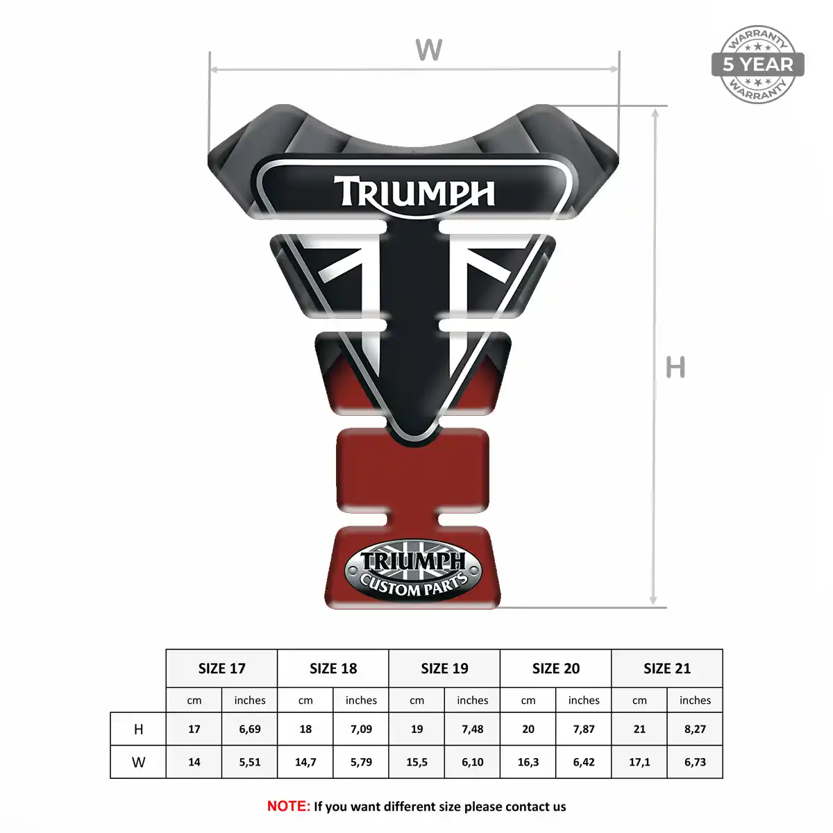 Triumph Tank Knee Pad Refined Design